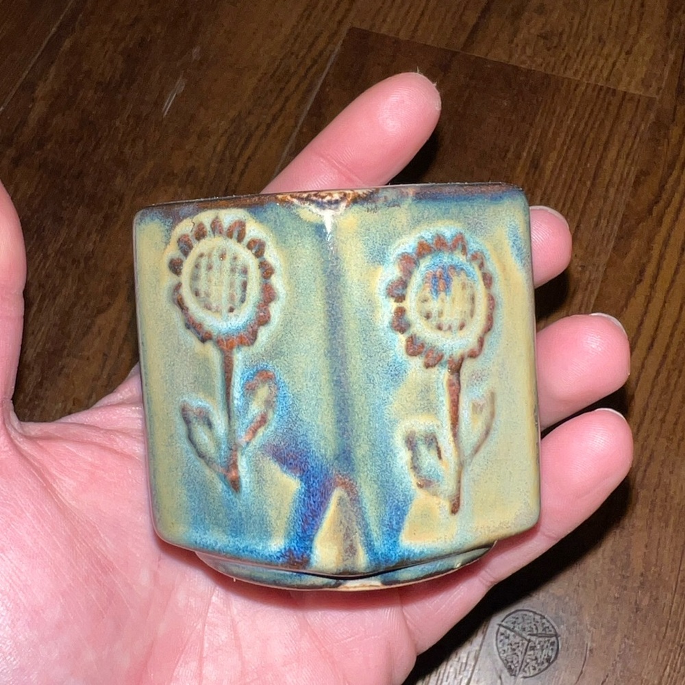 Vintage Ceramic Studio Pottery Glazed Small Decor/ Vase Trinket Holder - Picture 4 of 10